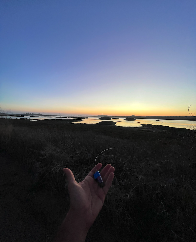 Relay station deployment at sunset